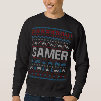 Moletom Gamer Christmas Ugly Sweater Holiday Sweatshirt