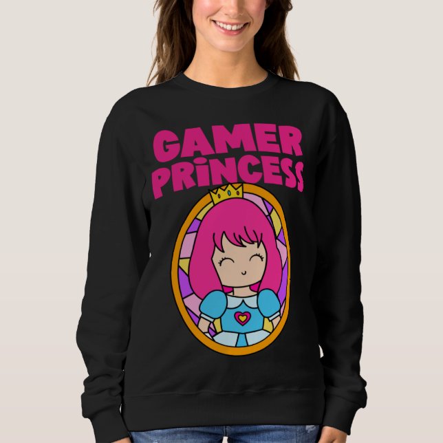 Moletom Gamer Cute Princess Video Game  For Her (Frente)