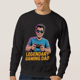 Moletom Gamer dad tshirt Legendary Gamer Dad