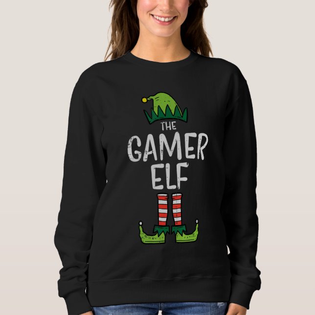 Moletom Gamer Elf Xmas Christmas Family Boys Men Kids Girl (Frente)