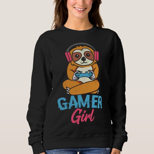 Moletom Gamer Girl Sloth (Frente)