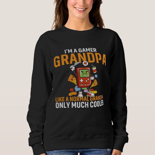 Moletom Gamer Grandpa Like A Normal Grandpa Only Much Cool (Frente)