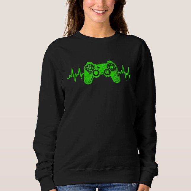 Moletom Gamer Heartbeat Videos games Jovens Jovens Jovens  (Frente)