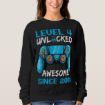 Moletom Gamer Kid Birthday Nível 4 Desbloqueado Incrível D<br><div class="desc">Gamer Kid Birthday Nível 4 Desbloqueou Incrível Desde 2018</div>