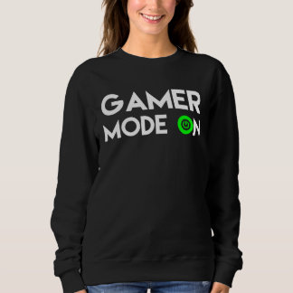 Moletom Gamer Mode on Clothes heartbeat play video Games c