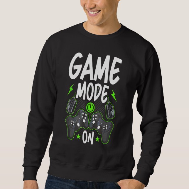 Moletom Gamer Mode On Video Gamer Gaming (Frente)