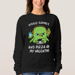 Moletom Gamer Octopus Gaming Pizza Engraçado Videos games