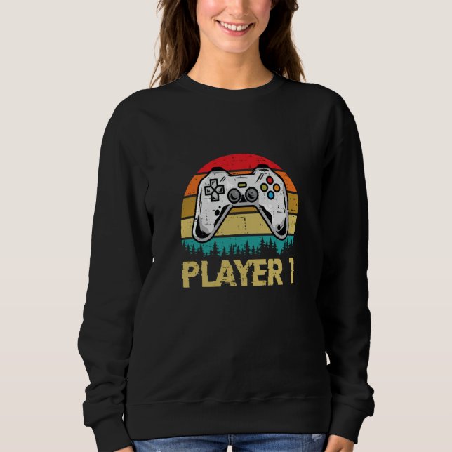 Moletom gamer player 1 player 2 matching couple video game (Frente)