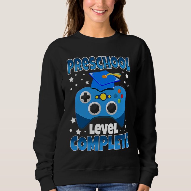 Moletom Gamer Preschool Level Complete Graduation Girls Bo (Frente)