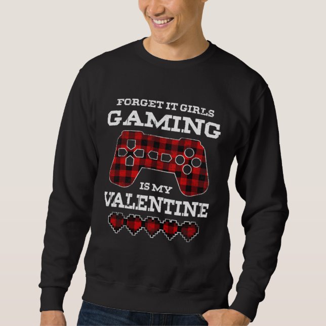 Moletom Gamer Valentines Day Video Games Funny Gaming Boys (Frente)