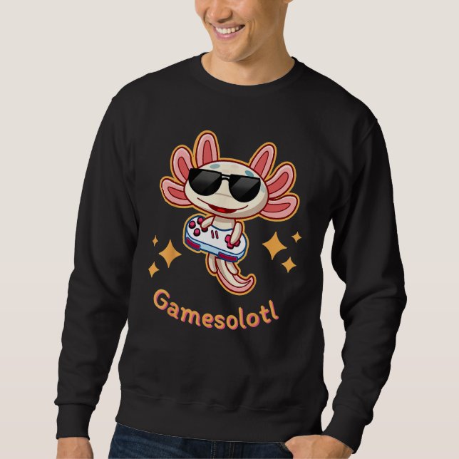 Moletom Gamesolotl Axolotl Video Game Gaming Gamer Matchin (Frente)