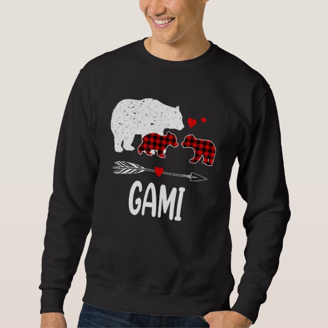 Moletom Gami Bear, Red Buffalo Xadrez Gami Bear Pajama (Frente)