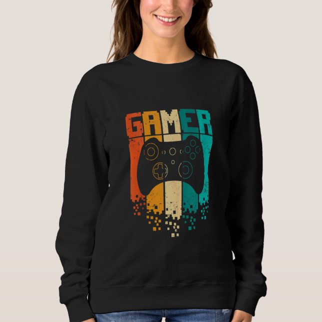 Moletom Gaming Boys Men Adolescentes Gamer Retro Videos ga (Frente)