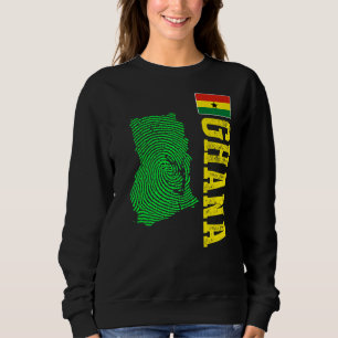 Moletom Gana Mapa Gana Bandeira Gana