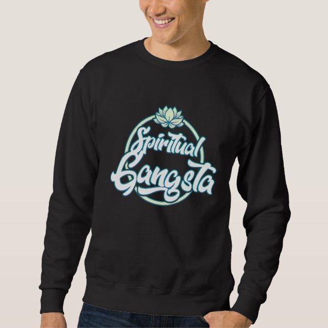 Moletom Gangsta Engraçado Yoga Life 1 (Frente)
