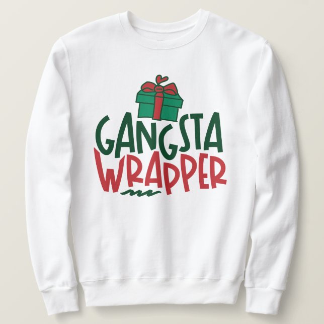 Moletom Gangsta Wrapper - Feliz Natal (Frente do Design)