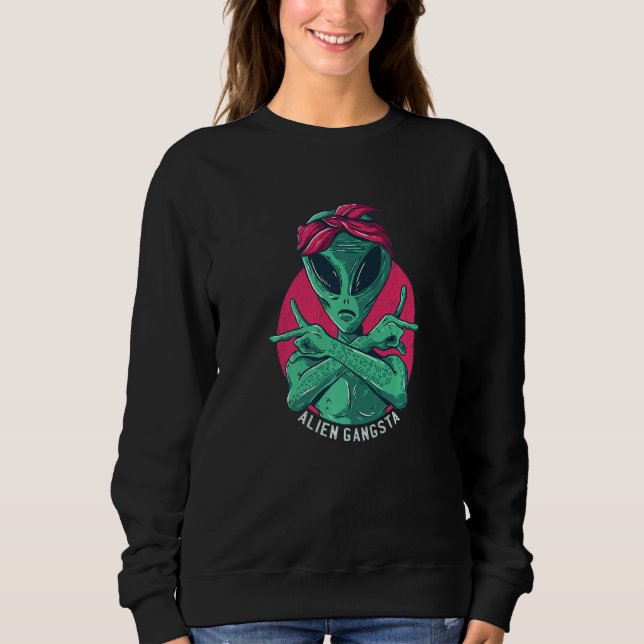 Moletom Gangstar Alien Marte Espaço OVNI (Frente)
