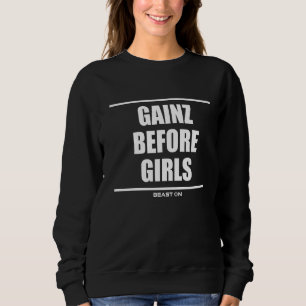 Moletom Ganha Gainz Antes Da Malhação De Ginástica De Cons