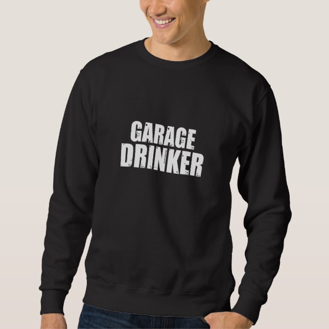 Moletom Garage Drinker Clássico do Bebado Sarcástico (Frente)