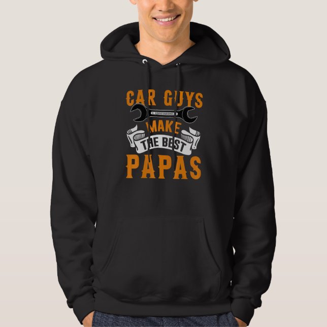 Moletom Garage Mechanic Dad Car Guys Make The Best Papas (Frente)