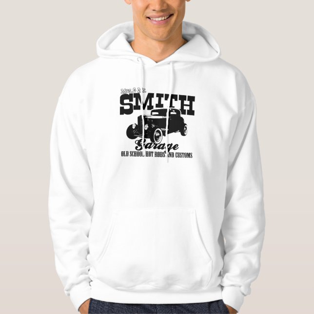 Moletom Garagem de Hot-Rod da Sra. e Sr. Smith (Frente)