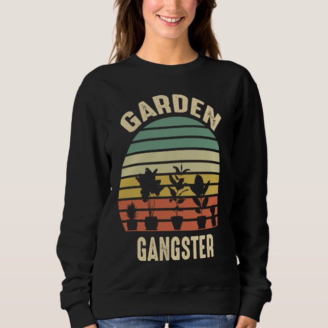 Moletom Garden Gangster Retro Vintage  Gardening (Frente)