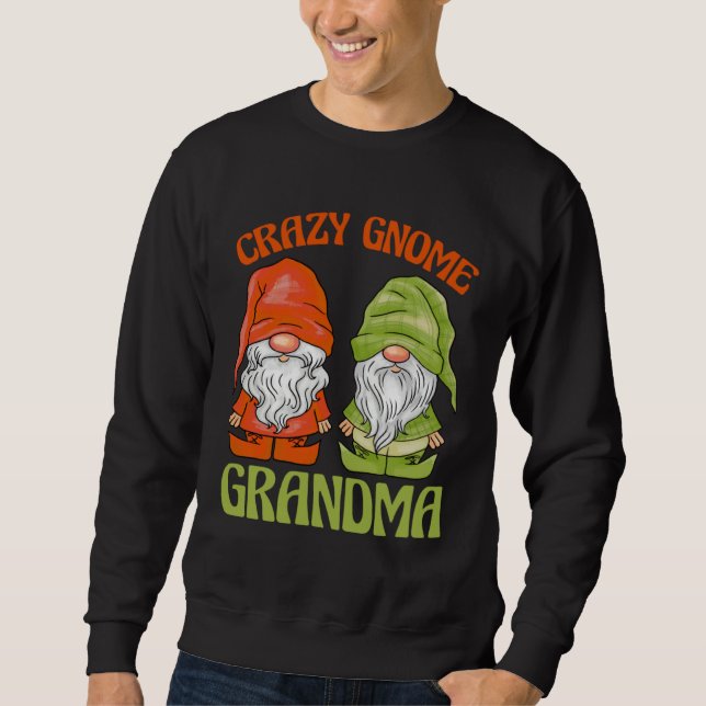 Moletom Garden Gnome Crazy Gnome Grandma (Frente)