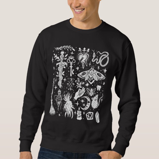 Moletom Garden Witch Incantation Gótico Pagan Dark Art Cry (Frente)