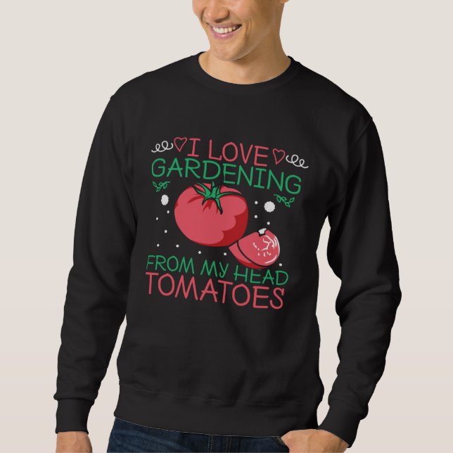 Moletom Gardening Christmas  I Love Gardening From My Head (Frente)
