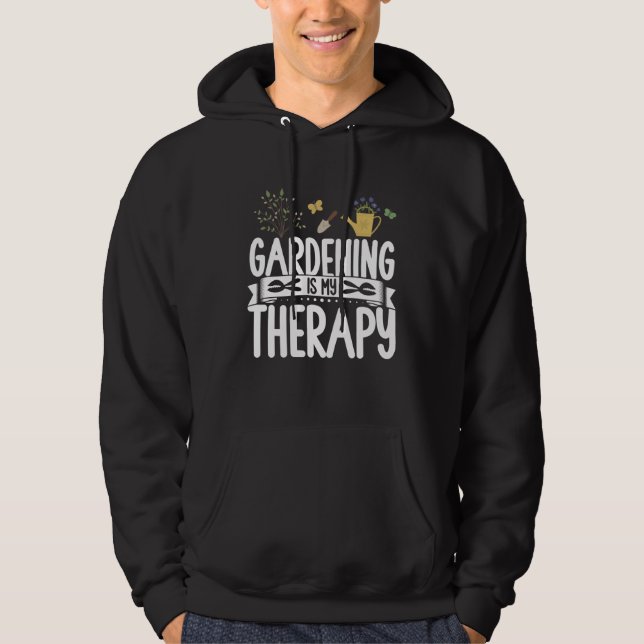 Moletom Gardening Is My Therapy Gardener Landscaping Women (Frente)