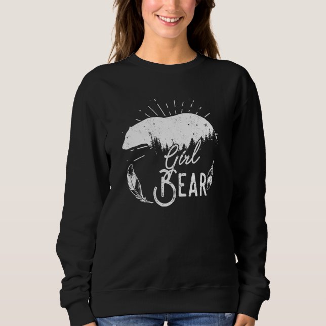 Moletom Garota Bear Correspondendo Campanha Familiar (Frente)