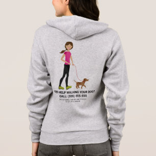 Moletom Garota Bonita E Cachorro Marrom - Serviços De Cam