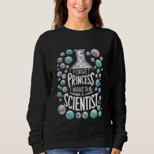 Moletom Garota Cientista Esqueça Princesa Eu Quero Ser Cie