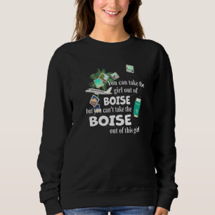 Moletom Garota de Boise Patriótica Orgulhosa Garota de Boi