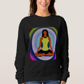 Moletom Garota de Ioga Saudação Solar Feminina Meditação C