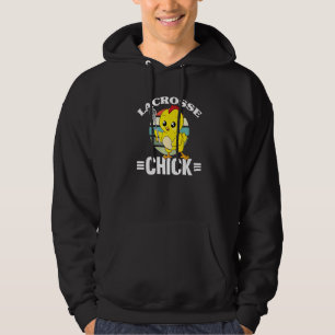 Moletom Garota de Lacrosse Mulheres de Lacrosse Jogadora d