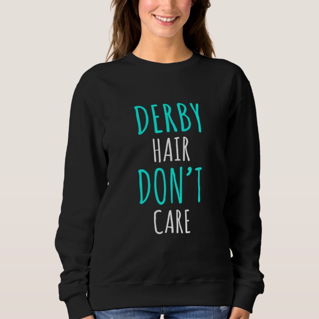 Moletom Garota de Patins de Derby Sem Cabelo Arrumado (Frente)