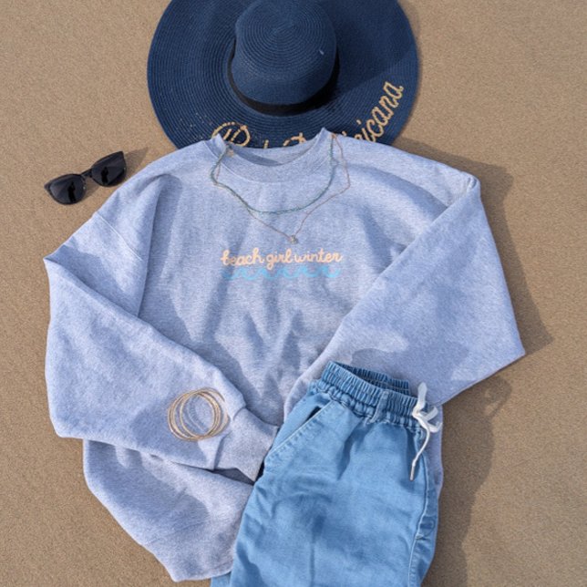 Moletom Garota de Praia Inverno  (Criador carregado)