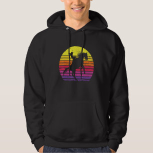 Moletom Garota do Texas Ranking Horse Andando em Sunset Re