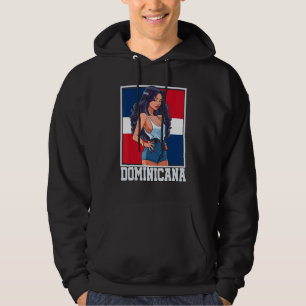 Moletom Garota Dominicana Bandeira da República Dominicana