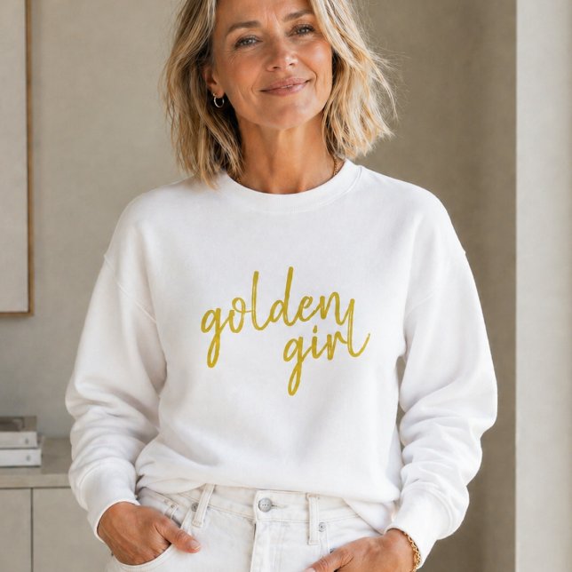 Moletom Garota Dourada | Roteiro Dourado Moderno (Criador carregado)