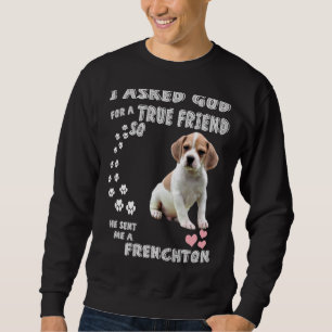 Moletom Garota francesa Beagle Mix Dog Mãe Pai Figurino