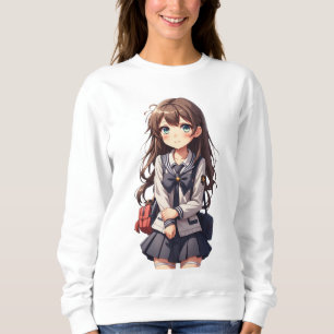 Moletom Garota japonesa da escola de animação
