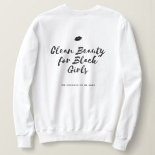 Moletom Garota Negra. Beleza limpa para meninas negras
