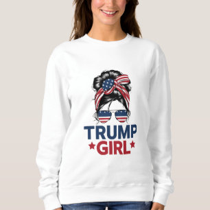 Moletom Garota Trump Coque Desgrenhado Trump Eleição 2024