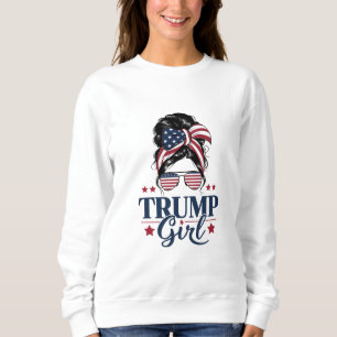 Moletom Garota Trump Coque Desgrenhado Trump Eleição 2024