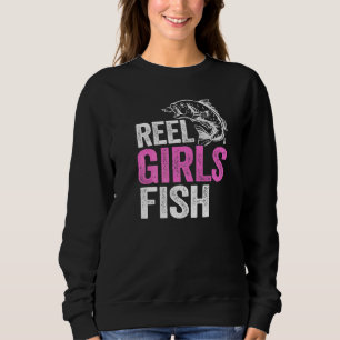 Moletom Garotas de Carretel Pescam Bass Fishing Pescadora