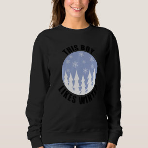 Moletom Garoto Gosta de Cozy Winter Days Landscape Winter