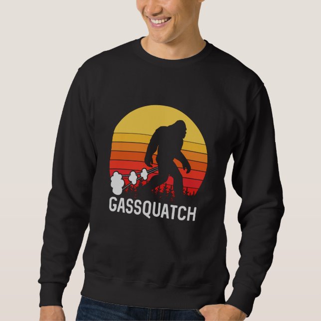 Moletom GASSQUATCH Design do peido retrorreflector (Frente)