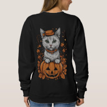 Gatinho 6 de Halloween, Jack-o-lanterno, presente,